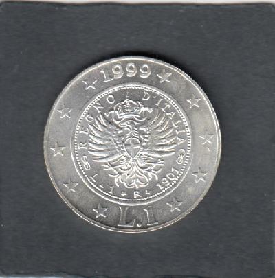 Beschrijving: 1 Lire VITTORIA EMANUELE